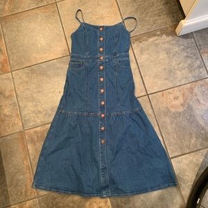 Madewell NWT size 2 button up denim dress